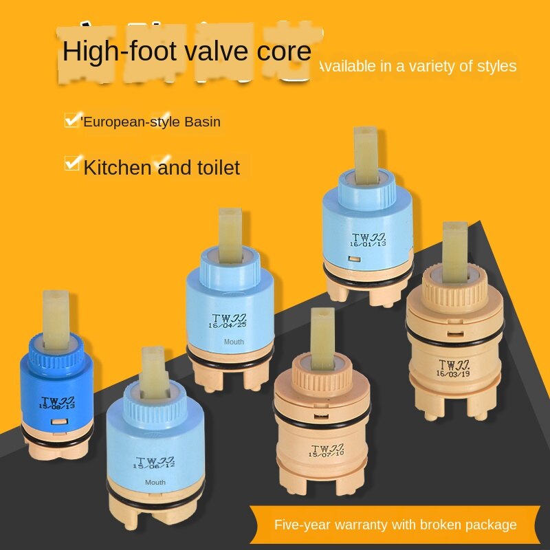 Tall ceramic valve core 25/35/40 faucet repair accessories basin kitchen kitchen basin shower mixed water and cold