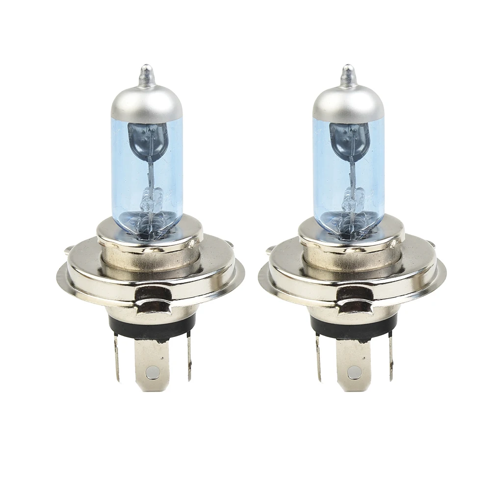 2 stk.  h4 led 100w bil halogenpære 12v led halogenlys super xenon hvid forlygtelampe biltilbehørspærer blå skal