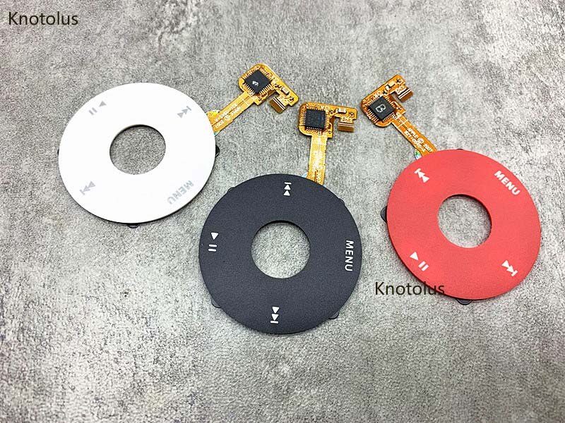 knotolus black red white color clickwheel click wheel flex ribbon cable for iPod 6th 7th classic 80gb 120gb 160gb