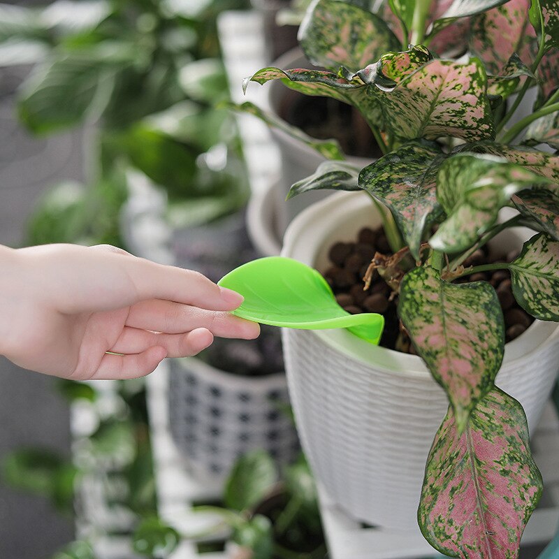 1/3pcs Potted Plant Diversion Watering Funnel Plant Leaf Shape Watering Device Splash Proof Watering Tool Garden Home Office Use