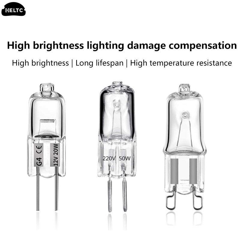 Lampes halogènes à 2 broches, 20W, 25W, 35W, 40W, DC 12V, 220V, Type G4, G5.3, G9, 20W, 25W, 35W, 1 pièce ampoule transparente pour la décoration de la maison, 40W