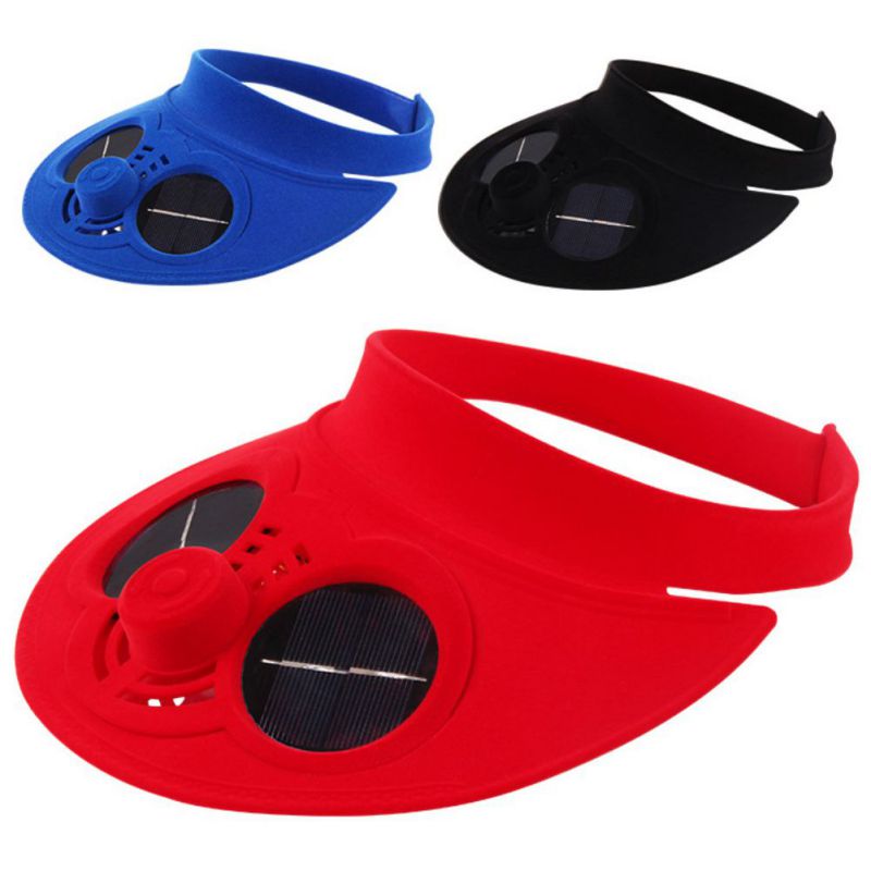 Nuovo Cappello di proprietà con Ventilatore Solare Cappelli Da baseball con Ventola Di Raffreddamento Delle Ragazze Dei Ragazzi Divertente Cappellini di Campeggio per picnic Esterna di Viaggio arrampicata