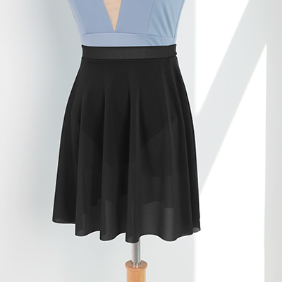 Falda de ballet de malla suave para mujer, faldas de baile negras, ropa de bailarina con cintura elástica, extraíble: XL / Negro