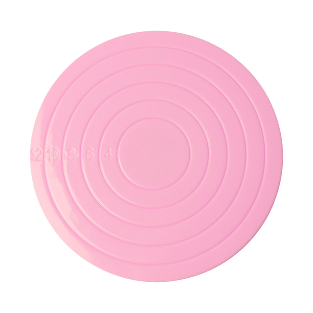 Taart Decoreren Draaitafel Diy Cake Draaitafel Mini Plastic Fondant Taart Draaitafel Taart Decoreren Leveringen: Roze