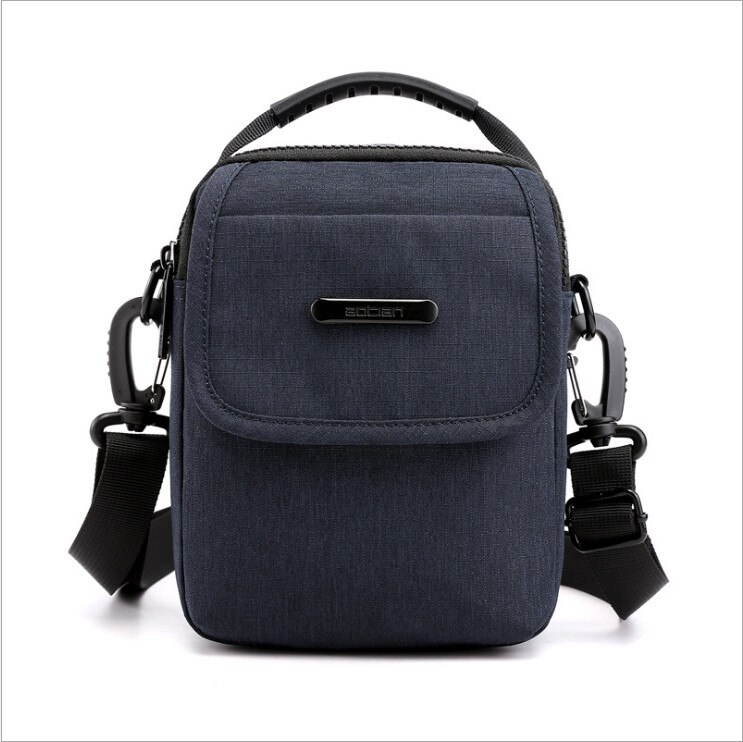 Local stock Multi Mens Canvas Purpose Cross Body Shoulder Bag Grab Handbag Handle Bag: Navy Blue