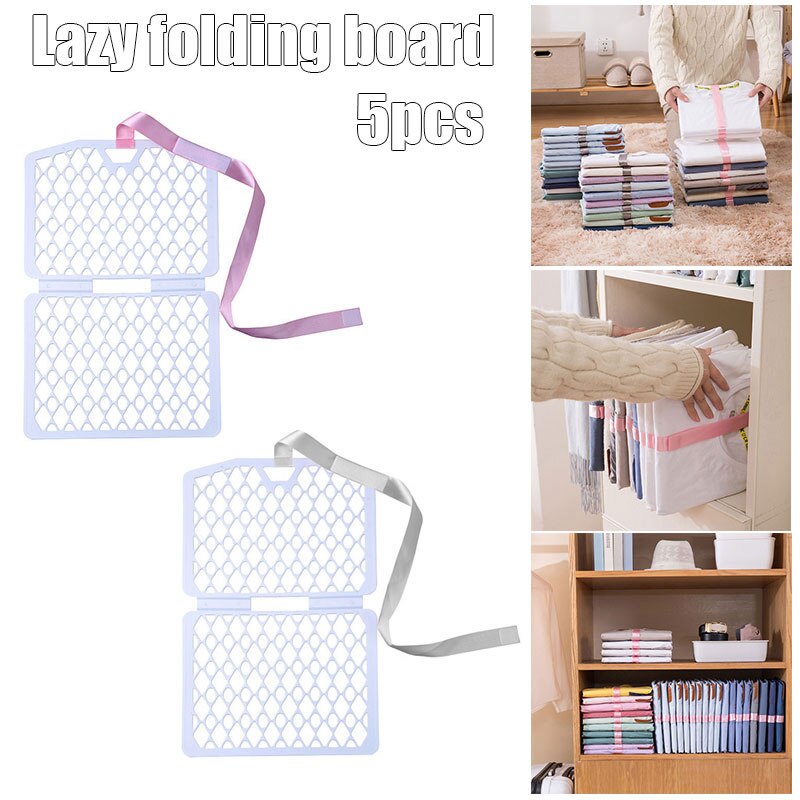 Spot universele kledingvouwplank, kledingvouwplank, eenvoudig en snel, t-shirtvouwplank, 5 stuks hogard