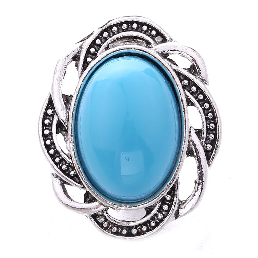 Botones a presión Vintage para mujer, cuentas de joyería, flor de 18mm, botones a presión de Metal, collar a presión de 18mm, 5 unids/lote: 13