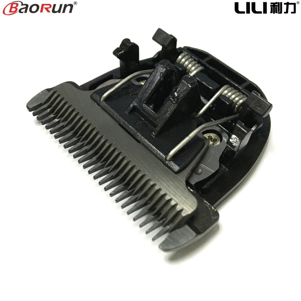 Zwarte Keramische Titanium Mes Hond Haar Trimmer Blade Clipper Hoofd voor BaoRun P2 P3 P6 P9 S1 LILI ZP-295 ZP-293 4
