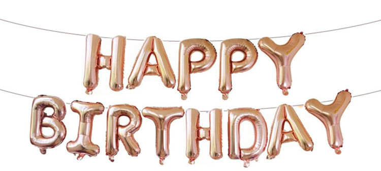 16 Inch Letters Gelukkige Verjaardag Folie Ballonnen Gelukkige Verjaardag Partij Decoratie Kids Alfabet Air Ballonnen Baby Shower Benodigdheden