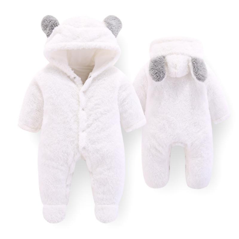 Neugeborenen Baby Winter Strampler Kleidung Junge Mädchen Gewand Weichen Fleece Overall Verdicken Warme Bequeme Pyjamas Overall: 02 / 66cm