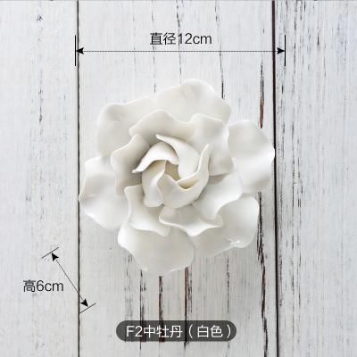Handmade Three Dimensional Ceramic Flower Wall Decoration Plate Garden Home Decoration: 02