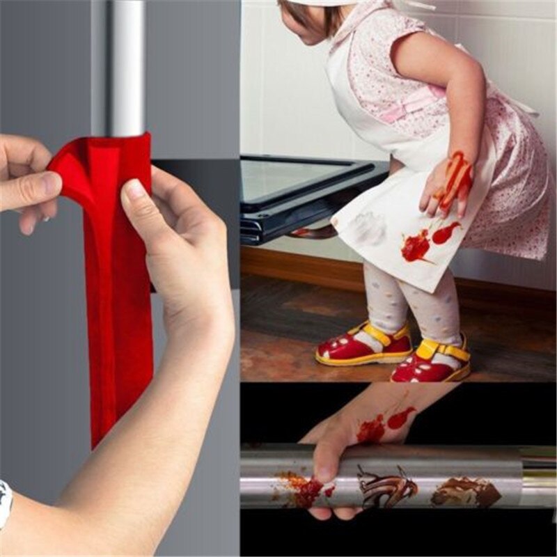 Set de 2 unidades de fundas para manijas de electrodomésticos de cocina, decoración de manchas, puerta, nevera, horno