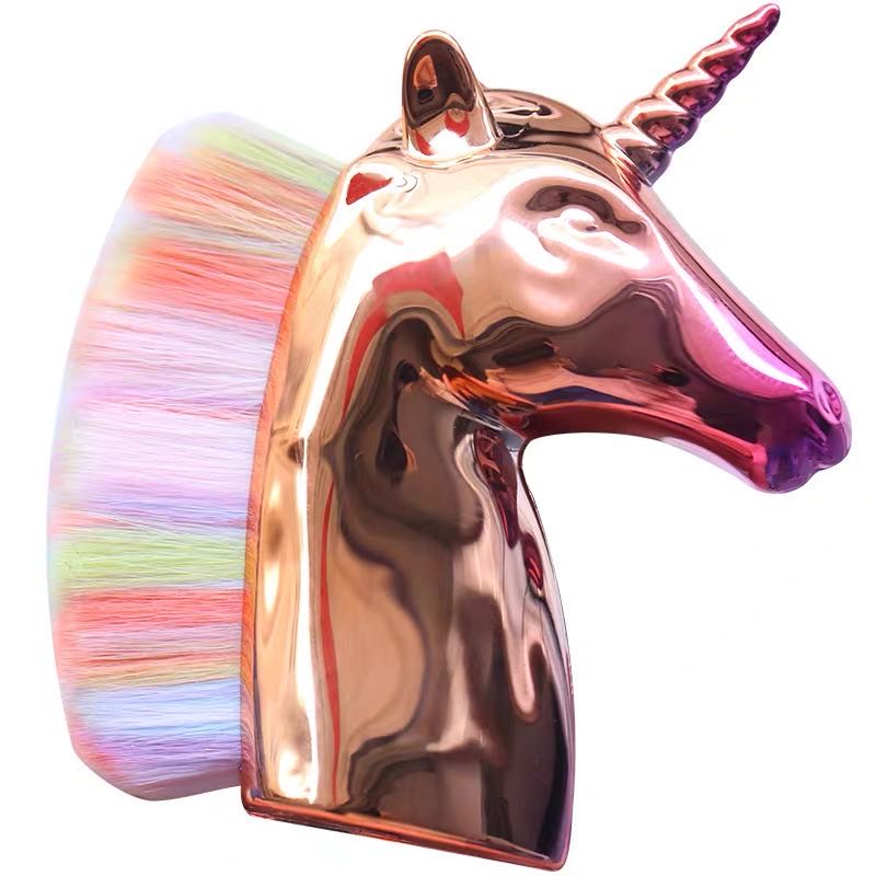 Unicorn Nail Dust Brush Colorful Remove Manicure Dust Brush Accessories