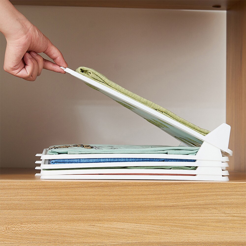 10Pcs/Lot Folding Cloth Storage Holders Clothing Wardrobe Drawer Clothes Finishing Racks Home T-Shirt Underwear Organizer Board