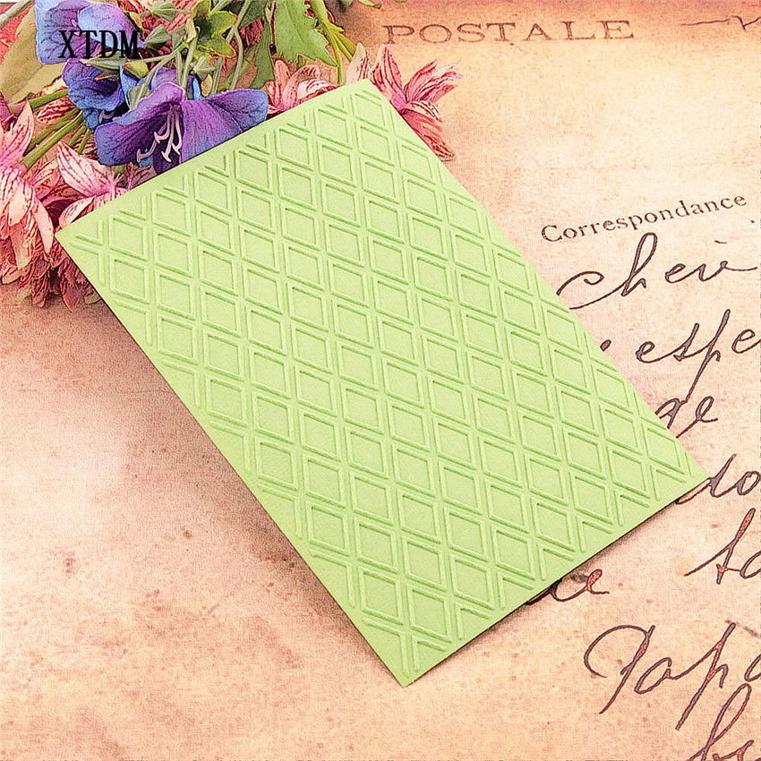 plastic grid craft card making paper card album wedding decoration clip Embossing folders