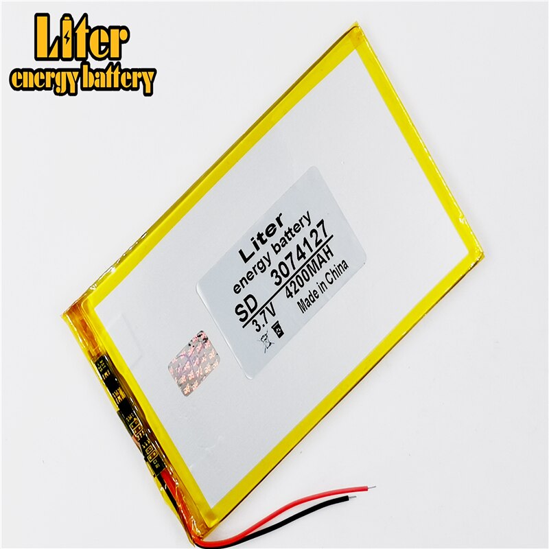 3.7V 4200 mah tablet battery brand tablet eneral polymer lithium battery 3074127