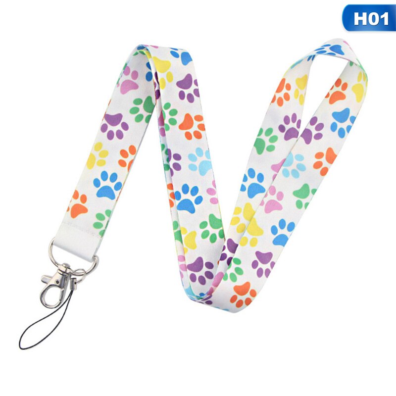 1pc Universal- Hund Pfote praktisch Schlüsselband Riemen Für Clever Telefon Ich würde Karte Abzeichen Halfter Keychain Nacken Riemen Hängenden seile: H01