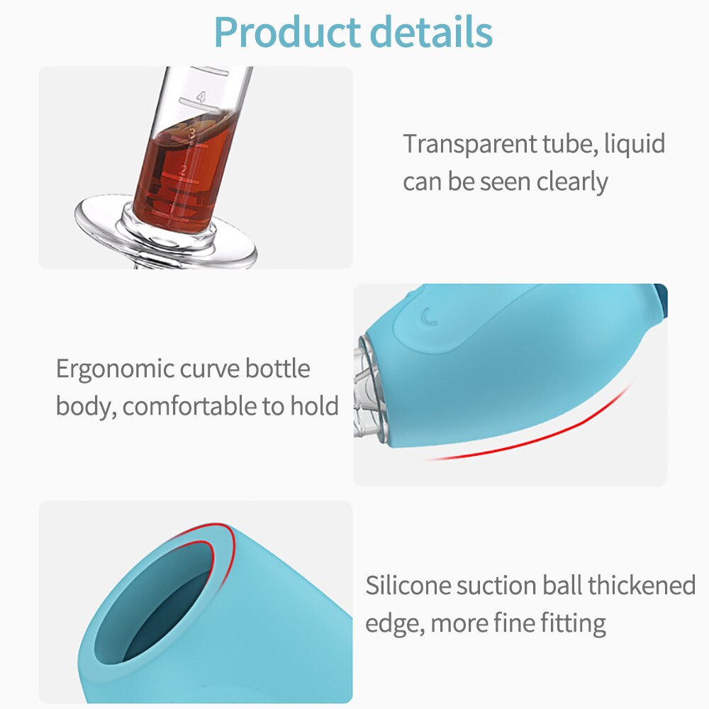 4Pcs Gezondheidszorg Essentials Set Baby Caring Kit Geneeskunde Feeder Nasale Baby Home Baby Care Aanzuiger Stro Borstel Meet Cup