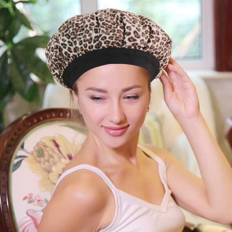 Värmemössa hårvård djupbalsam termomössa mikrovågssäker ångande hårvård i mikrofiberbomull