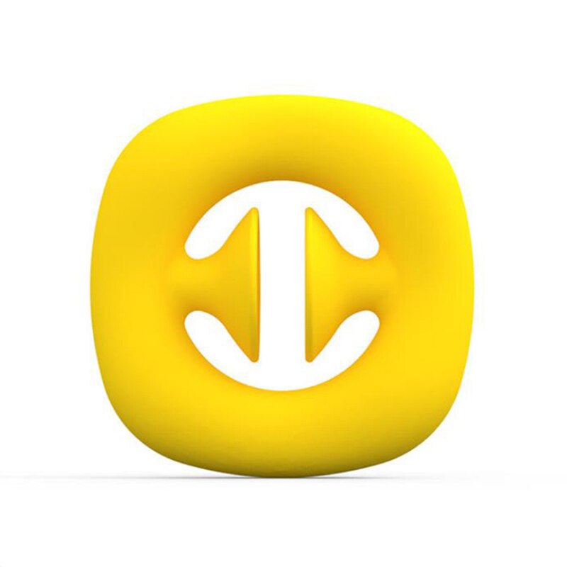 Fidget Speelgoed Anti Stress Vinger Hand Grip Stress Reliever Fidget Speelgoed Volwassen Kind Eenvoudige Kuiltje Stress Speelgoed Decompressie Pop Het: YELLOW