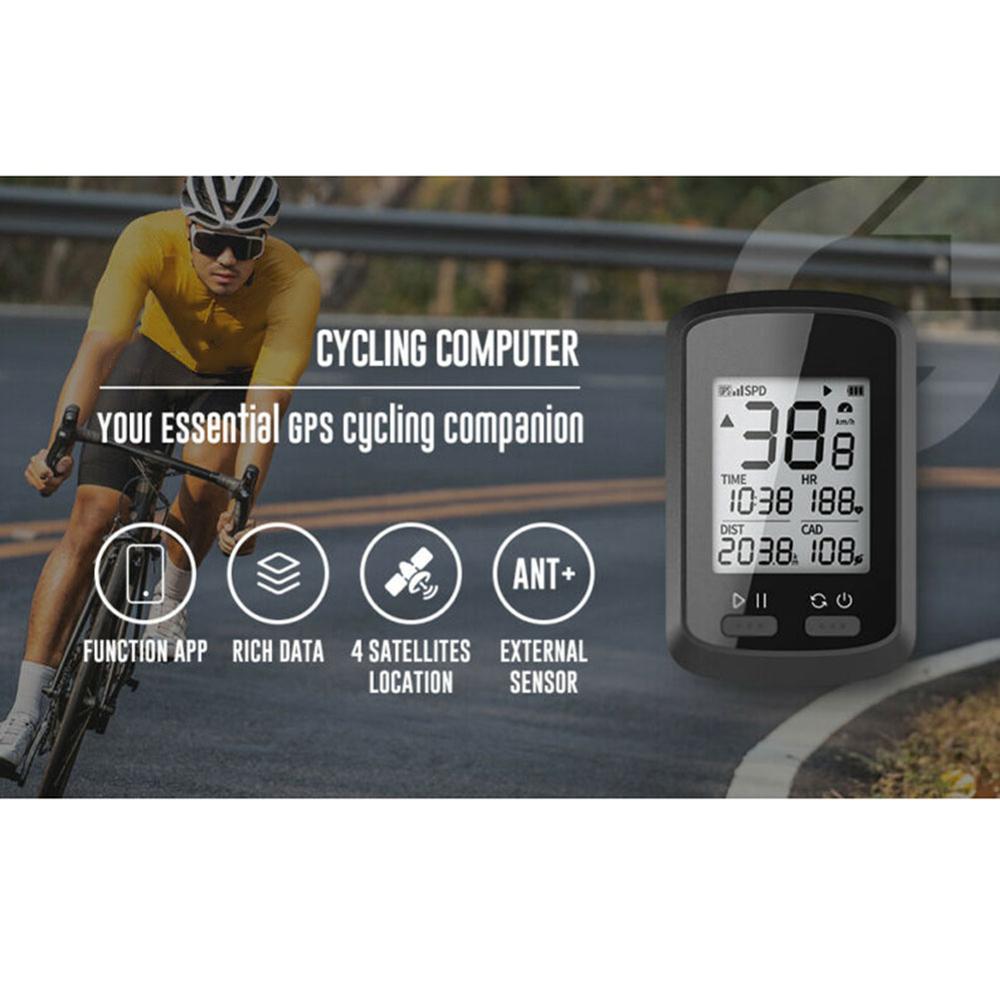 Waterdichte IPX7 Gps G + Draadloze Fiets Computer Lcd Display Bluetooth Ant + Met Cadans Fiets Snelheidsmeter Kilometerteller