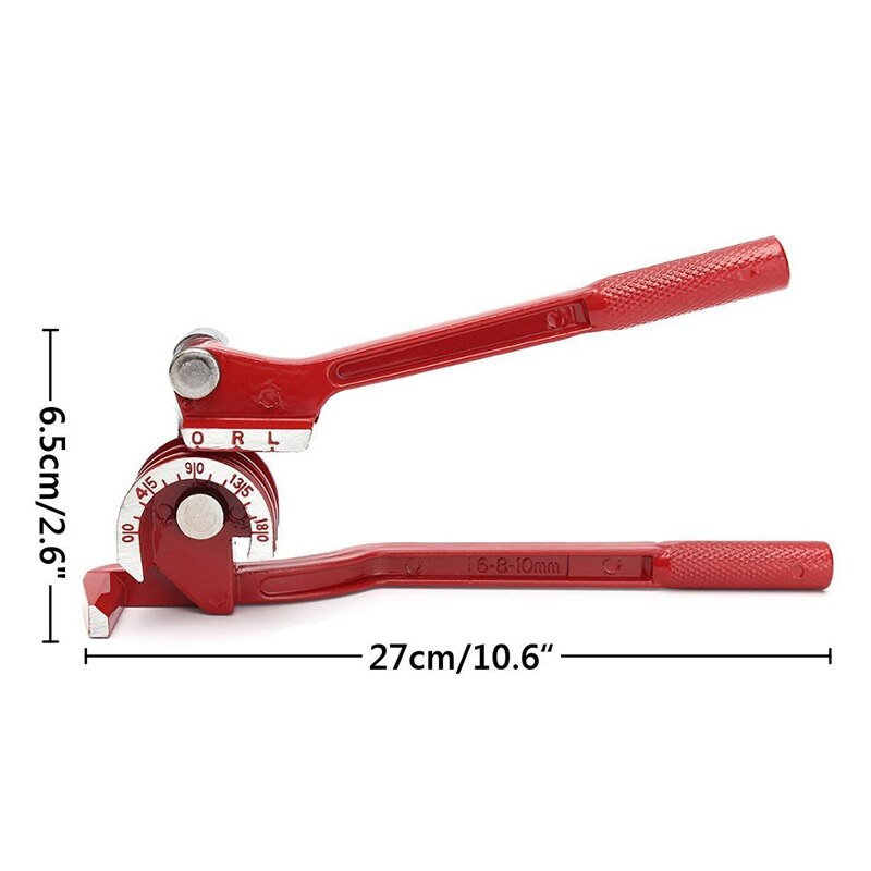 3-in-1 Manual Pipe Bender Aluminum Alloy 180 Degree Pipe Bending Tool RERI889