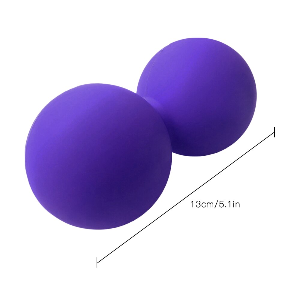 Yoga Peanut Massage Balls Double Lacrosse Ball Exercise Ball Silicone Deep Tissue Massage Muscle Mobility Ball Fitness Equipment