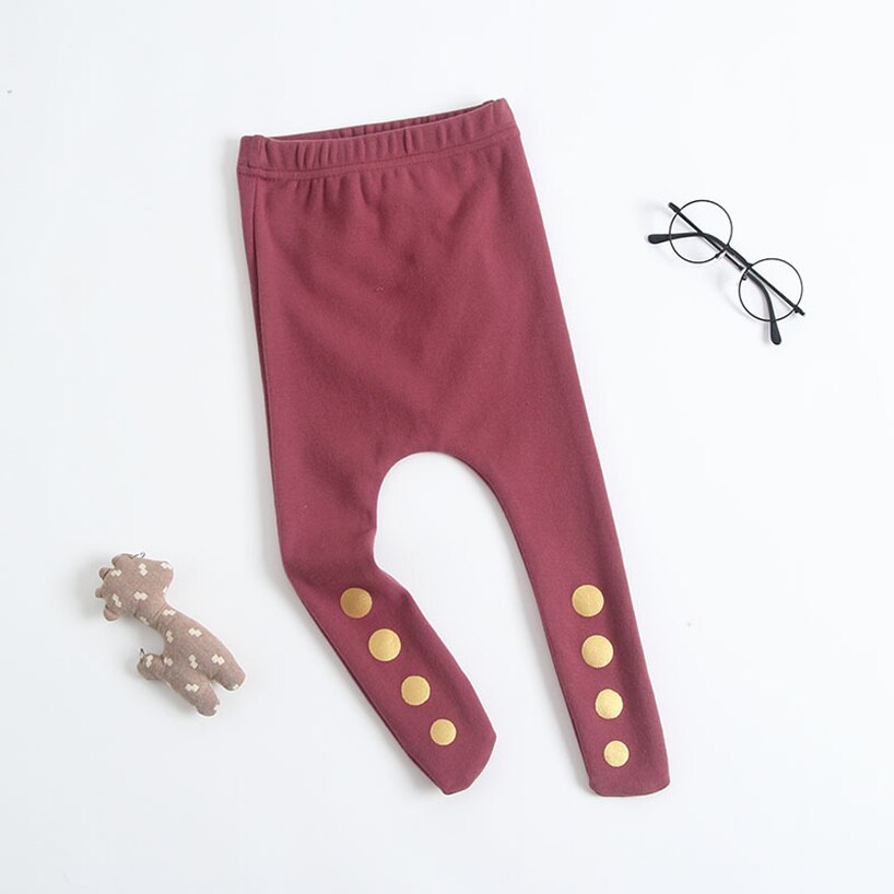 Outono Estilo Unisex Bebê Meia-calça Linda Dot Jogo Trecho Meia-calça Pouco Do Inverno Do Bebê Meias de Algodão Puro Crianças Meias Longas: red / 24 m