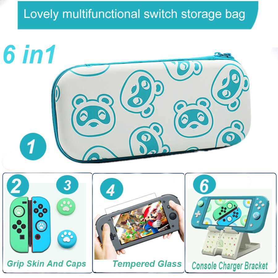 Nintend Interruttore di Borsa Per Il Trasporto Per NS Switch di Console Portatile Mini scatola di Immagazzinaggio di Caso Della Mano Per NintendoSwitch Lite Accessori Cappelli