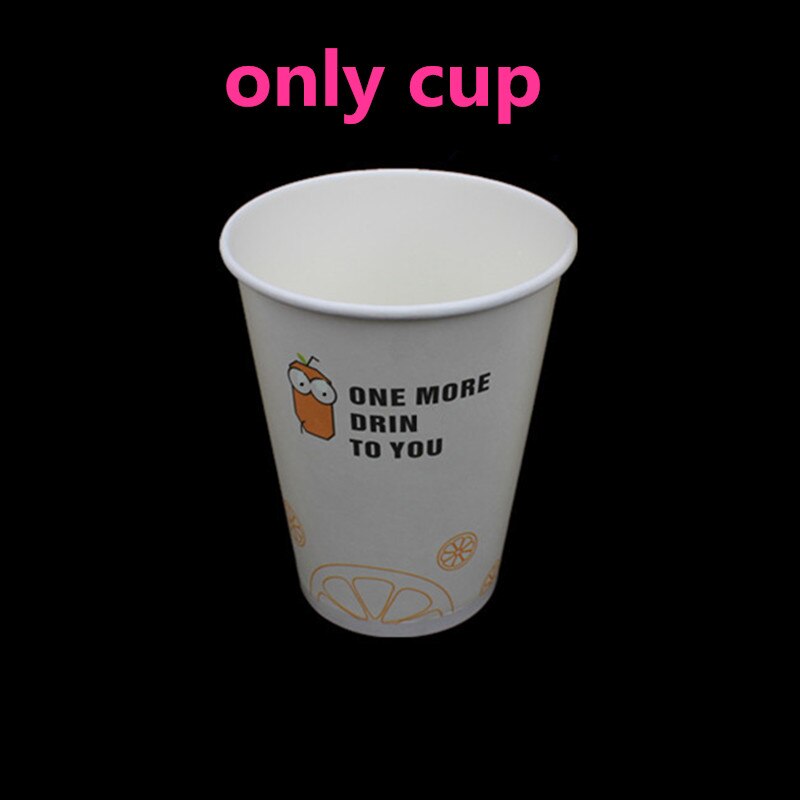 50 stk engangs melkepapir kopp tykkere kaffesaft drikke pakket kopper 500ml 700ml fest hvite kopper: naken kopp / 14oz 400ml 50 stk