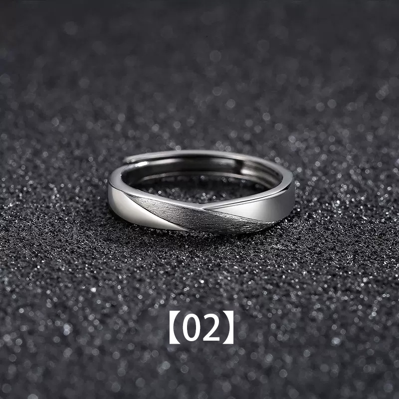 1 pz 9 stile nuovo in rame geometria Vintage ▾ anello colore argento per uomo donna unisex dichiarazione apertura regolabile gioielli Anillo: nero