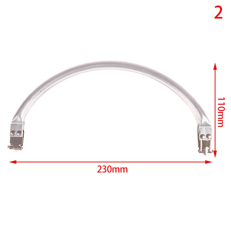 130/190/230/250mm Wolke Arzt Geldbörse Rahmen Metall Aluminium Rohr Rahmen Tasche Griff Kupplung Tasche teile: 2