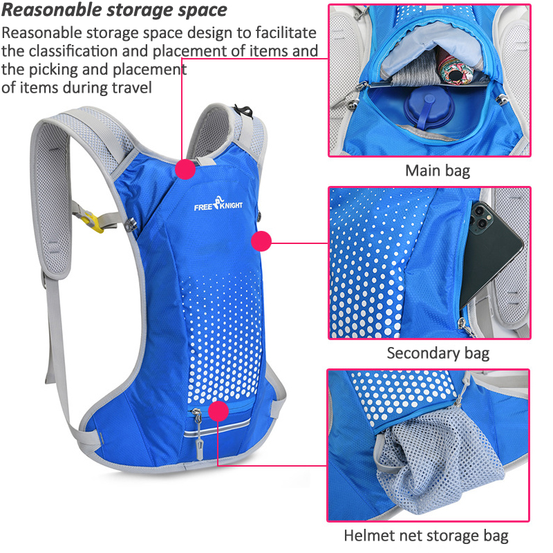 Hydration Backpack Bag Portable 2L Water Bladder Bag Tail Running Cycling Hiking Camping Jogging