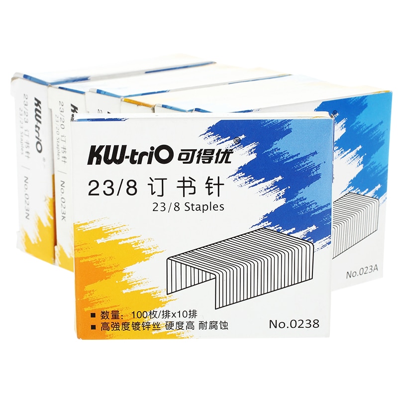 Heavy Duty Staples 23/8 1000pcs Metal Silver Standard Staples 23 / 8 Paper Stapler Staples Office Bookbinding Supplies