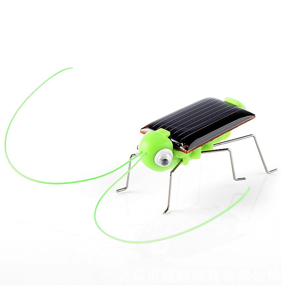 Solar grasshopper Educational Solar Powered Grasshopper Robot Toy required Gadget solar toys No batteries for kids