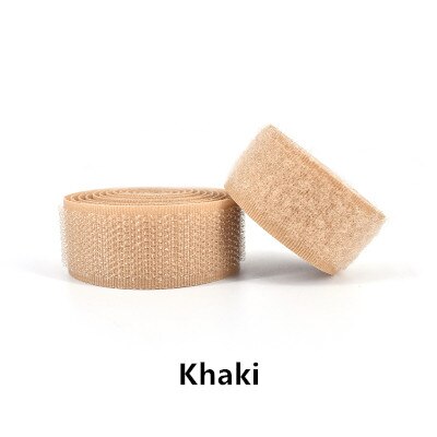 Tela adhesiva para pegar ropa, hebilla autoadhesiva, cinta autoadhesiva para costura y fijación: khaki