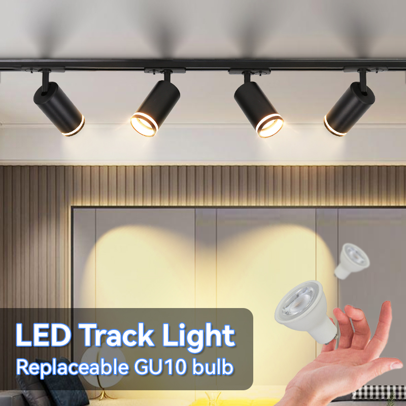 Rumindretning  gu10 -skinne led-lampe til husholdningsapparater køkkenspotlight tøjbutik skinnesæt loftspotlights