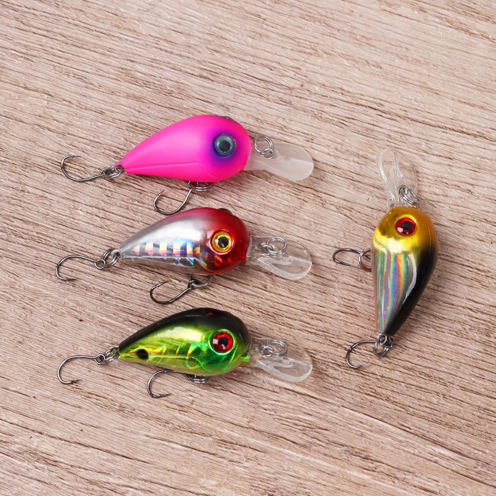 Señuelo de pesca de lubina Perch Mini micro flotador Wobbler, señuelo Artificial duro, señuelo de pesca flotante