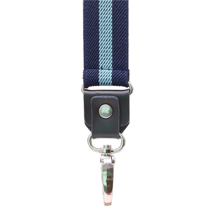 3 haken Gesp Zwart Lederen heren Bretels 2.5cm Breedte vrouwen Broek Verstelbare Bretels