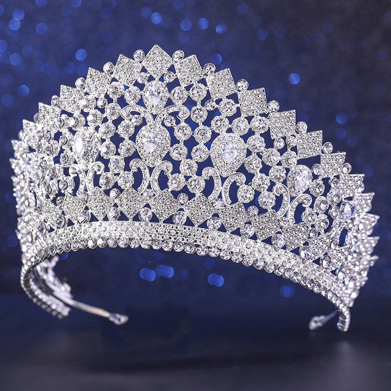 Levery Zirkoon schoonheidswedstrijd kroon hoofddeksels bruid sieraden