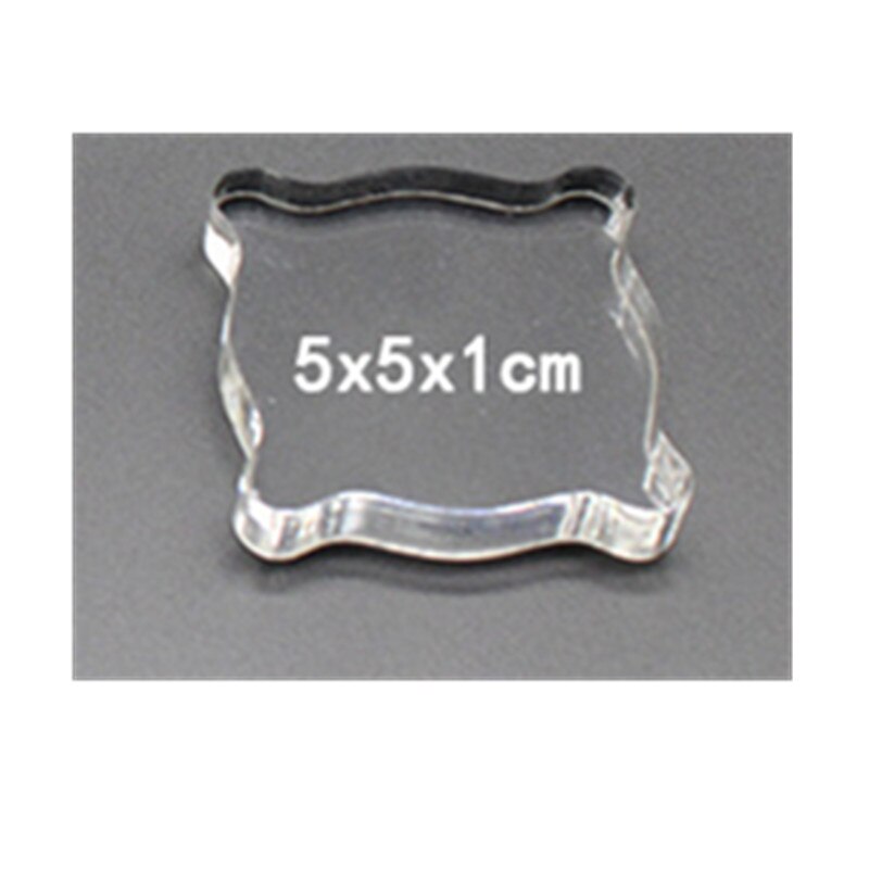 1PC Clear Stamps Acrylic Block For Transparent Stamp Acrylic Pad DIY Scrapbooking Decoration Tools For School Office Supply