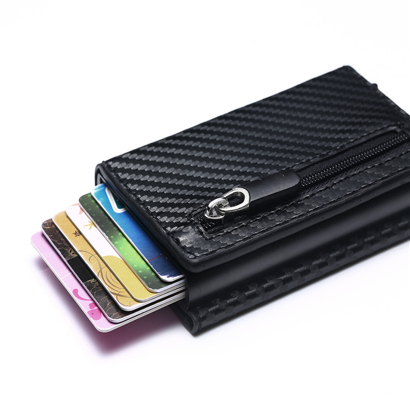 ZOVYVOL Smart Wallet Credit Card Holder Men Women Multifunctional Metal RFID Aluminium Box Blocking Travel Card Wallet