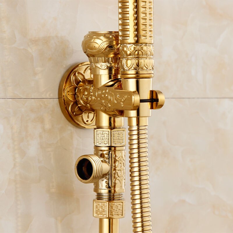 Bidet Handdoucheset (bidetkraan) Goud Geborsteld