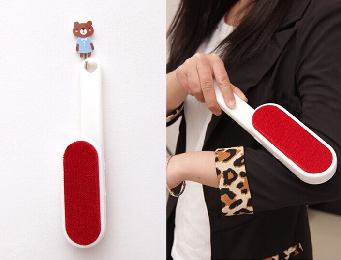 Brosse magique Anti-poussière et anti-peluches, 1 pièce, chiffon de nettoyage à sec, Double face, pull, dispositif en laine collante, vêtements OK 0153