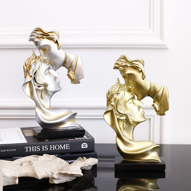 Harpiks statuer for hjem dekor kjæreste mennesker skulptur hjem dekorasjon moderne kontor nordisk dekorasjon hjem