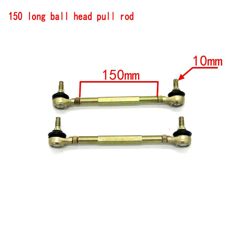 Tige de fixation pour arbre de direction M10 | 100MM-190MM, Joint de rotule pour 4 roues, accessoires de modification pour kart ATV Quad 50cc-250cc: 150MM