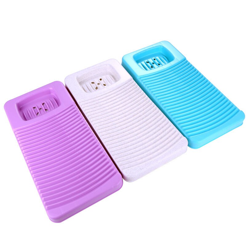 Wash Plate Flat Wash Board Plastic Anti-Slip Laundry Boards Laundry Products Scrubboards Household Cleaning Tools Color Random