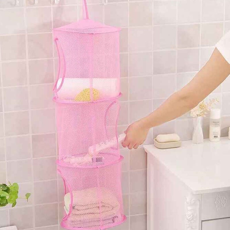 Składany wiszący Organizer siatkowy torby robić przechowywania pudełka pojemnik robić przechowywania bielizny kosz odzież przechowywanie rozmaitości Dom dekoracja