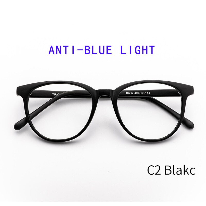 Round Glasses Frame Women Prescription Glasses And Blue Light Glasses Optical glasses frame Computer glasses Frame Women Eyewear: C2 Blue Light