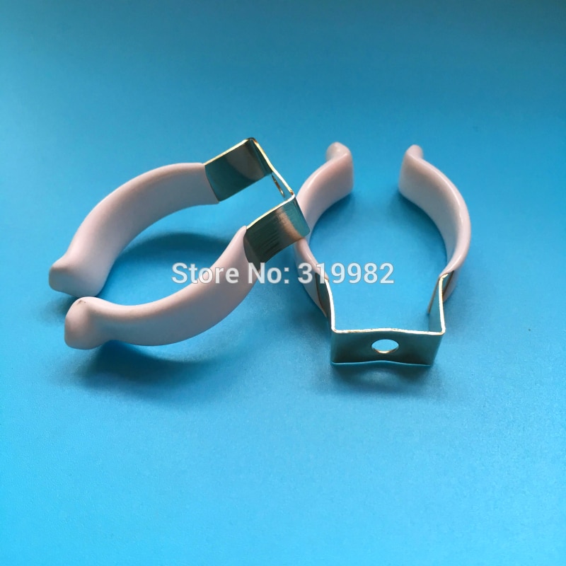 50 PCS T10 PVC U Clip Wedge Tube Lamp Base Strong Holder Connector Metal with White Cover surface for LED Fluorescent Light
